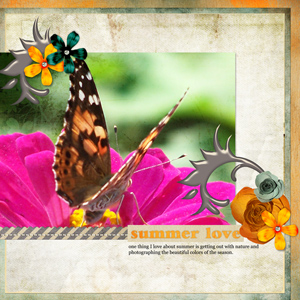 Digital scrapbook layout by Angie Briggs