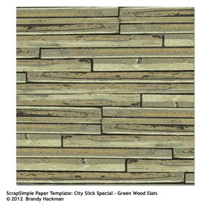 ScrapSimple Paper Templates: City Slick Slats Special