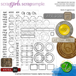ScrapSimple Embellishment Templates: digiDoer Date Stamp Biggie