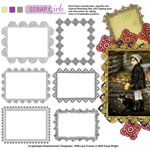 ScrapSimple Embellishment Templates: 1898 Lace Frames