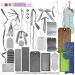 ScrapSimple Embellishment Templates: Tied Tags