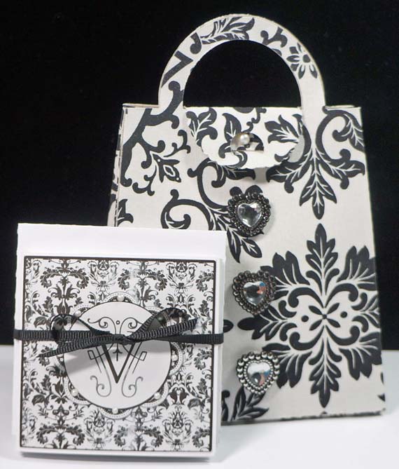 printable monogram cards fabric purse