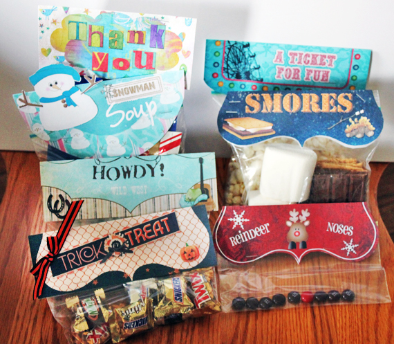 DIY Scrapbook Paper Gift Bags - how to make mini treat or favor bags