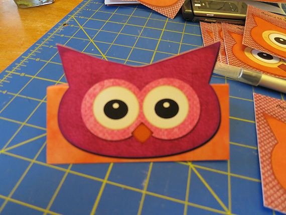 printable owl place markers