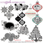  ScrapSimple Embellishment Templates: Holiday Clusters