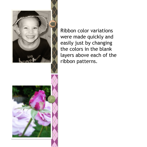 color ribbons to match photos