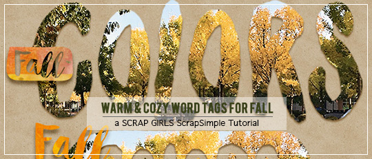 Warm & Cozy Word Tags for Fall - Intro banner