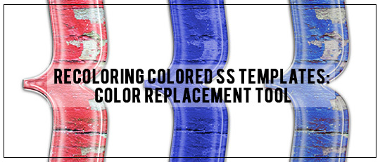 Recoloring Colored ScrapSimple Templates: Color Replacement Tool