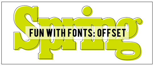 Fun with Fonts Offset Effect tutorial