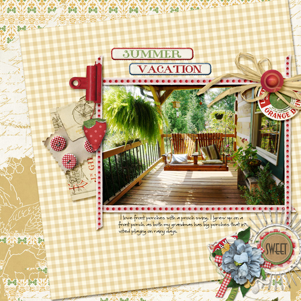 layout using Value Pack: Summer Cottage